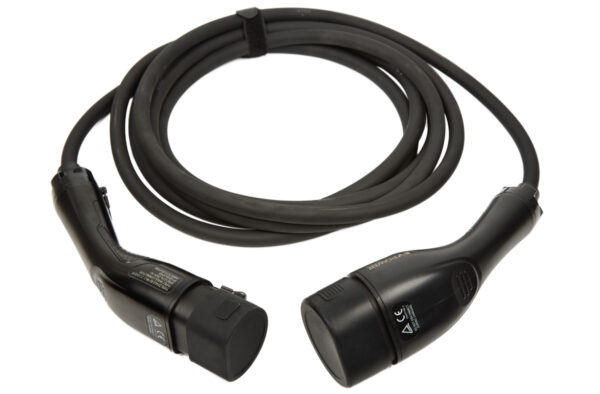 Type 2 to Type 2 Lead, 1P (black/black handle) 5m