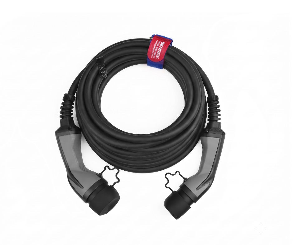 EV Power Type 2 to Type 2 Lead, 32 Amp, 1P_3P, 15m Flint (4)